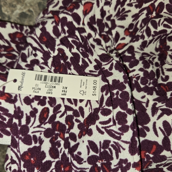 Floral Burgundy Dress NWT - Picture 6 of 9